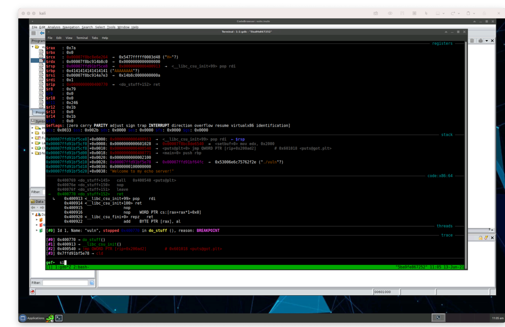 Breakpoint at do_stuff