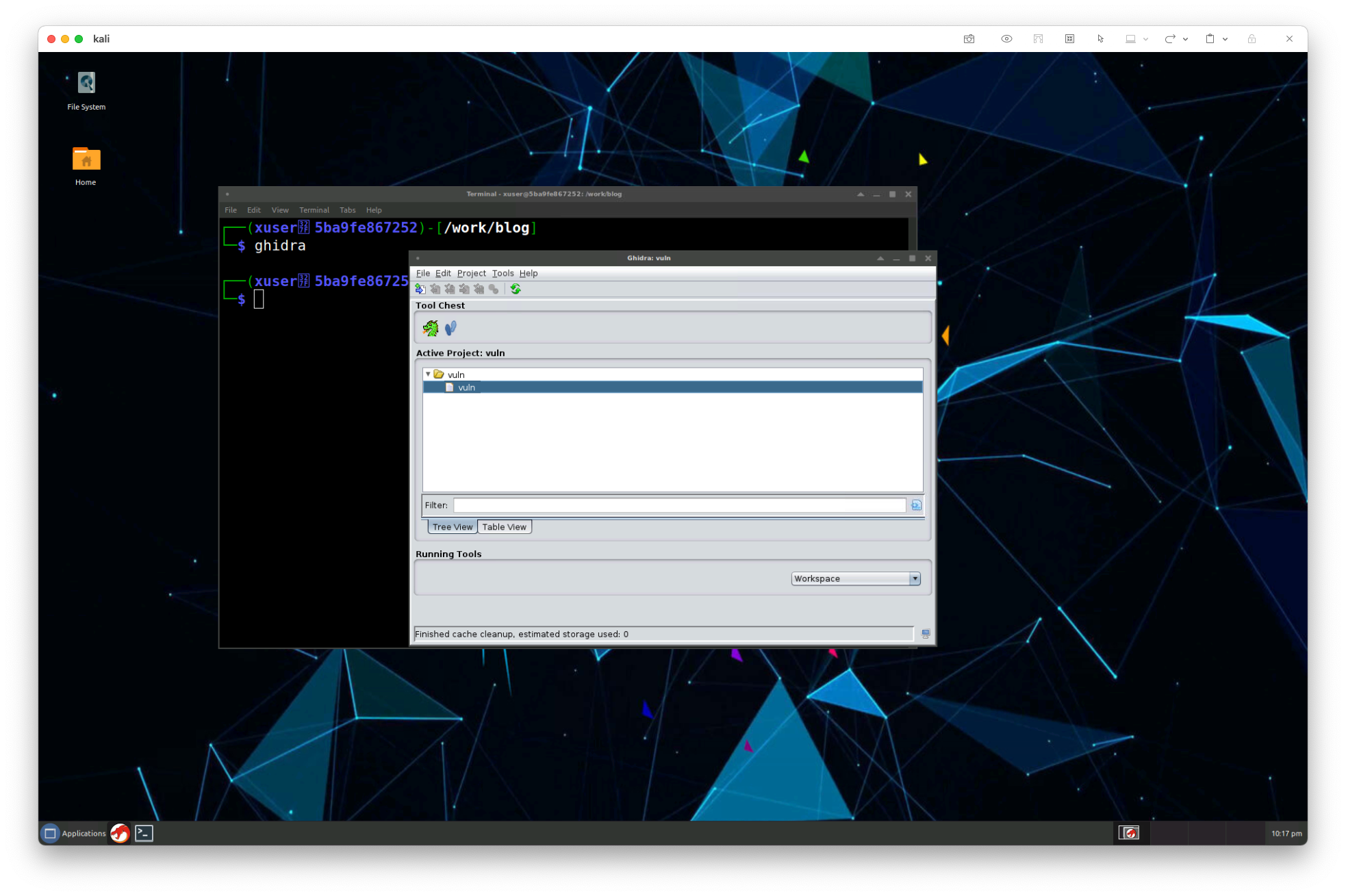 Ghidra project setup