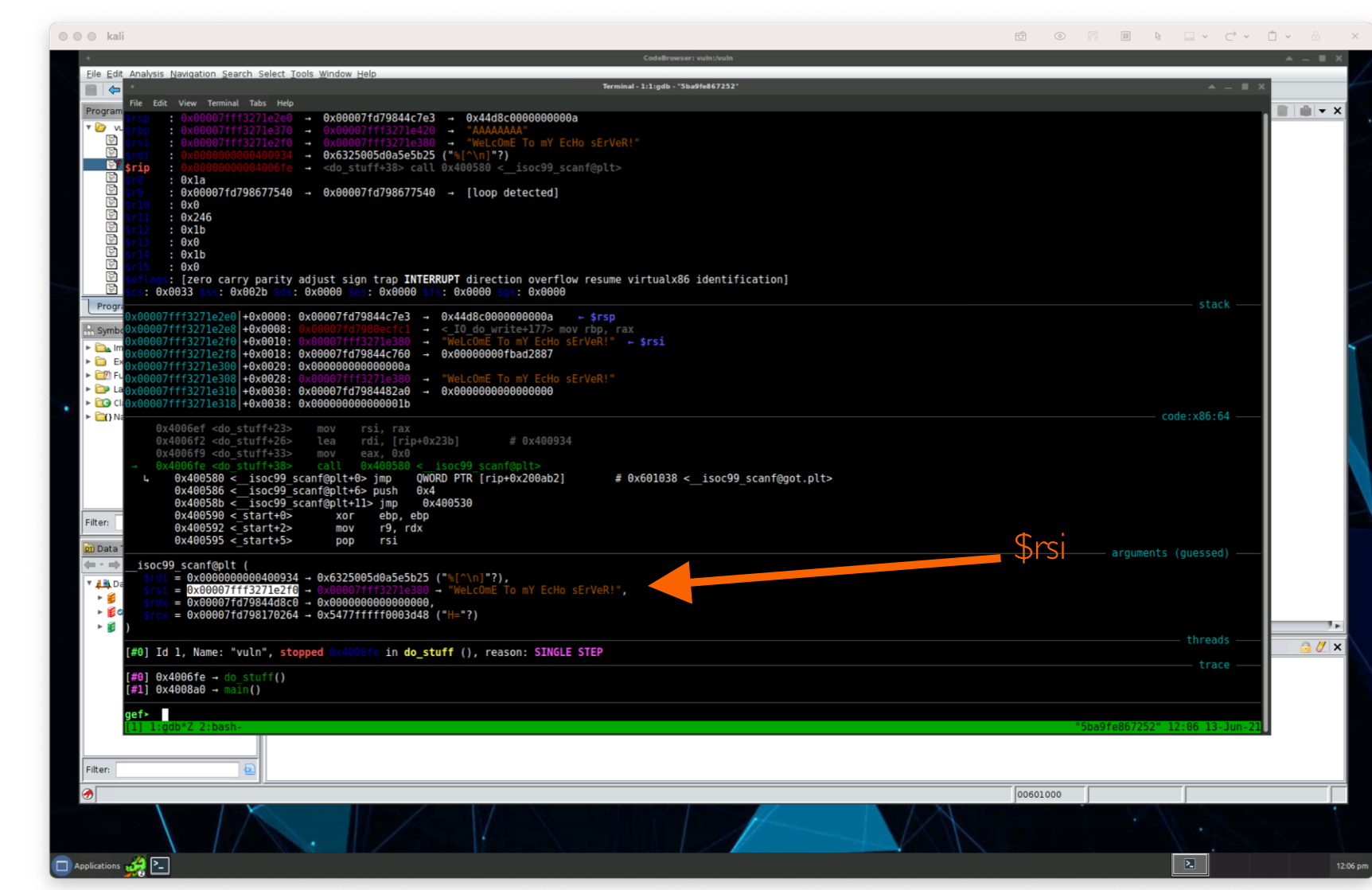 searching for /bin/sh